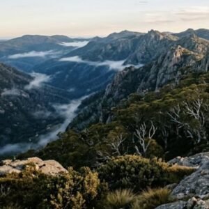Granite tors and wind-twisted snow gums in the Australian Alps